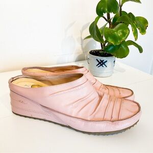 Isabella Anselmi Pink Leather Platform Slip on Shoes